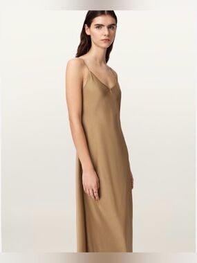 ALLSAINTS V-Neck Midi Slip Dress